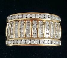 Lovely 9carat Gold 9ct Gold Diamond Cluster Ring 4.3g Hmkd Size L.5, used for sale  Shipping to South Africa