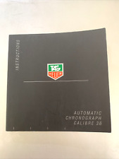 Relógio TAG Heuer cronógrafo automático calibre 36 manual de instruções livreto, usado comprar usado  Enviando para Brazil