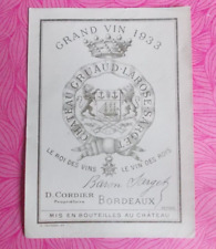Etiquette vin wine d'occasion  Bordeaux-
