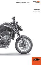 KTM Owners Manual Book Guide 2023 890 DUKE R EU for sale  Shipping to South Africa
