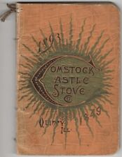 COMSTOCK CASTLE STOVE CO 1893 CATÁLOGO ORIGINAL GAMAS PREÇOS DE UTENSÍLIOS OCOS QUINCY, usado comprar usado  Enviando para Brazil