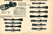 1977 2pg Print Ad Bushnell Scopechief & Banner Fixed Variable Power Rifle Scopes for sale  Shipping to South Africa