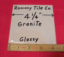 1pc. *Salt & Pepper* 4-1/4" Glossy Ceramic Tile; # 873 Granite by Romany Co. NOS for sale  Shipping to South Africa