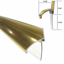 Gold Framed Shower Door Replacement Bottom Deflector w/ Vinyl Sweep - 30" Long for sale  Shipping to South Africa