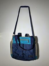 Vintage Fisher-Price Deluxe Baby Diaper Bag With Wipes Container 90s Blue Zipper for sale  Shipping to South Africa