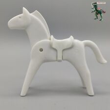 Playmobil caballo clasico blanco - silla de montar blanca - serie color antigua segunda mano  Embacar hacia Argentina