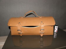 Vintage Brown Leather Tool Bag auto car Electricien plumber garage transports for sale  Shipping to South Africa