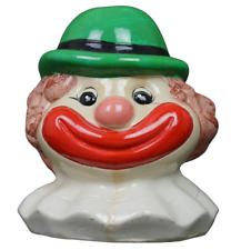 Vintage skarbonka duża ceramiczna głowa klauna uśmiechnięta na sprzedaż  PL