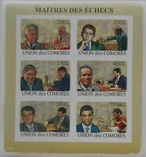 Xadrez Anand Fischer Karpov E Spassky Comores Comores M/s Sc.1063 #CM8210a Imperf comprar usado  Enviando para Brazil