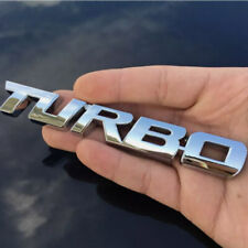 1x 3D TURBO prata cromado metal logotipo emblema carro decalque adesivo acessórios, usado comprar usado  Enviando para Brazil