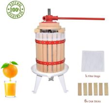 Prensa de frutas e vinhos cesta de madeira maciça manual prensa de cidra de maçã EJWOX, usado comprar usado  Enviando para Brazil