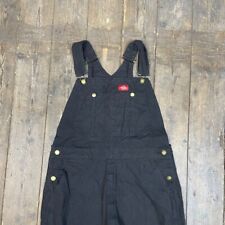 Dickies Dungarees Denim Y2K Carpenter Workwear Overalls, Black, Mens 36" for sale  Shipping to South Africa