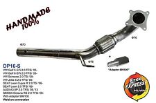 Downpipe Twister Exhaust 76mm for VW Golf 5 6 SEAT Leon AUDI A3 8P SKODA Octavia for sale  Shipping to South Africa