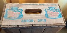 Vintage Canada Dry Wood Soda Bottle Ginger Ale Case Crate 1953 Akron Ohio for sale  Shipping to South Africa