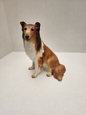 Estatueta de cachorro vintage 1986 Lassie Collie obra-prima porcelana por HOMCO 8" de altura comprar usado  Enviando para Brazil