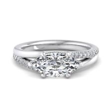 1.70CT Marquise Diamond 18K White Gold Wedding Bijoux Minimal Love Gift Ring for sale  Shipping to South Africa