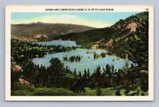 Echo Lakes ~ Lake Tahoe Highway Route 50 El Dorado County Vintage Postcard ~30s, used for sale  Shipping to South Africa