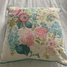 Floral linen cushion for sale  LEIGH