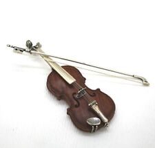 Miniatura violino argento usato  Monza