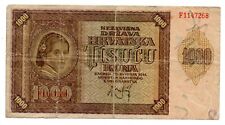 Croazia banconota 1000 usato  Vittorio Veneto