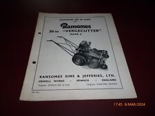 Ransomes vergecutter mark for sale  Shipping to Ireland