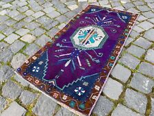 Alfombra de baño pequeña, alfombra hecha a mano vintage, alfombra bohemia turca, alfombra 1,5 x 3,1 pies segunda mano  Embacar hacia Argentina