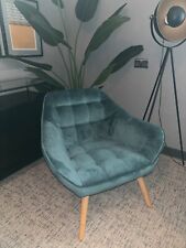 Velvet armchair for sale  MILTON KEYNES