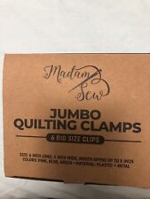 Jumbo Quilting Clamps | 6 Extra Large Clips for Sewing, Binding and Crafting Pro for sale  Shipping to South Africa