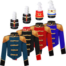 Used, Kids Girls Jacket Motto Party Costume Set With Feather Hat Coat Honor Guard for sale  Shipping to South Africa