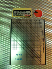 Bird 4410A Thruline Wattmeter Watt Meter Under knob, Back Back SWR Sticker Chart for sale  Shipping to South Africa