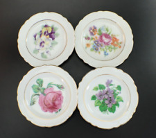 PRATOS MANTEIGA PAT Pratos Saquinho de Chá Conjunto de 4 Porcelana Floral Pequeno, usado comprar usado  Enviando para Brazil