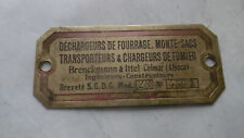 Ancienne plaque transporteur d'occasion  Pont-de-Roide