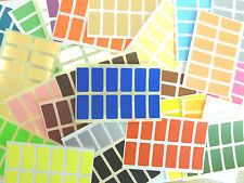 Pegatinas rectangulares de 25x12 mm etiquetas adhesivas rectangulares de colores 35 colores segunda mano  Embacar hacia Argentina