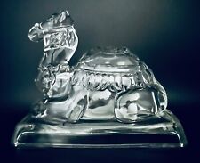 L.E. Smith CAMEL Crystal Clear 1971 Shriners Emblem Hollow Glass Figurine for sale  Shipping to South Africa