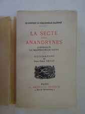 Secte anandrynes. illustration d'occasion  Pontoise