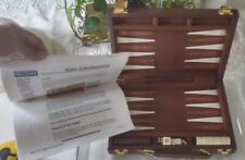Juego completo de maletas backgammon vintage con instrucciones de llevar 15x10 segunda mano  Embacar hacia Mexico