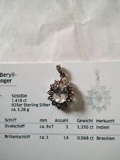 Silber anhänger beryll gebraucht kaufen  Günzburg
