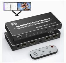 8K HDMI Splitter 2 in 2 Out, HDMI 2.1 Switch 2X2 HDMI Switch 8K/4K for 2 Monitor for sale  Shipping to South Africa