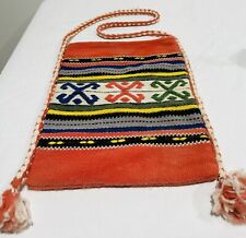 Usado, Bolsa tote de ombro vintage de lã algodão tecido BOHO étnica hippie feita na Grécia  comprar usado  Enviando para Brazil