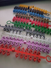 Anillas de plastico para periquitos tiras de 24 anillas colores 4 mm, usado segunda mano  Alfafar