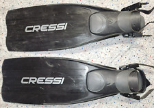 Cressi Master Frog, tamanho M-L, barbatanas de salto aberto SCUBA mergulho snorkeling PRETO comprar usado  Enviando para Brazil