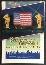Used, *Spectacular Fireworks Turn Night into Beauty* 1938 Pyrotechnics Pictorial for sale  Shipping to South Africa