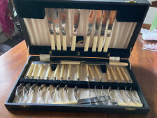 Vintage cutlery canteen for sale  CHESTERFIELD