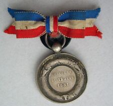 Medaille argent 1881 d'occasion  Plombières-lès-Dijon
