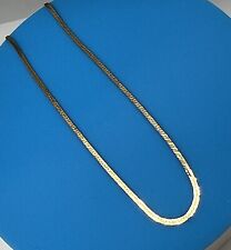 14K ITALY Herringbone Necklace Chain Solid Gold Yellow 18” 2mm Vintage for sale  Friendswood
