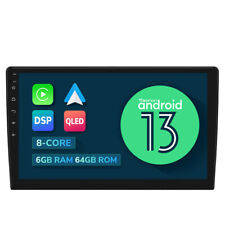 Radio estéreo para automóvil Android 13 8Core 6+64GB 2Din 10.1" pantalla táctil GPS CarPlay DSP segunda mano  Embacar hacia Argentina