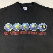 Camiseta de Colección Años 90 Microsoft Windows Computer Tech XL X-Grande Change World Operates segunda mano  Embacar hacia Mexico