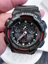 Casio G Shock 5081 GA 100 Analog Digital Red/Black Silicone Watch for sale  Shipping to South Africa