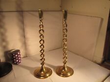 Pair brass candlesticks for sale  LOCHGILPHEAD