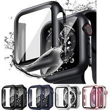 Capa protetora de tela temperada para Apple Watch Case Series 9 8 7 6 5 4 SE comprar usado  Enviando para Brazil